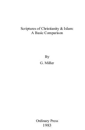 scriptures of christianity and islam